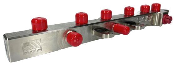 2007.5-2012 Cummins 6.7L Billet Dual Feed Fuel Rail w/ 2000 Bar Sensor/2200 PRV image 0