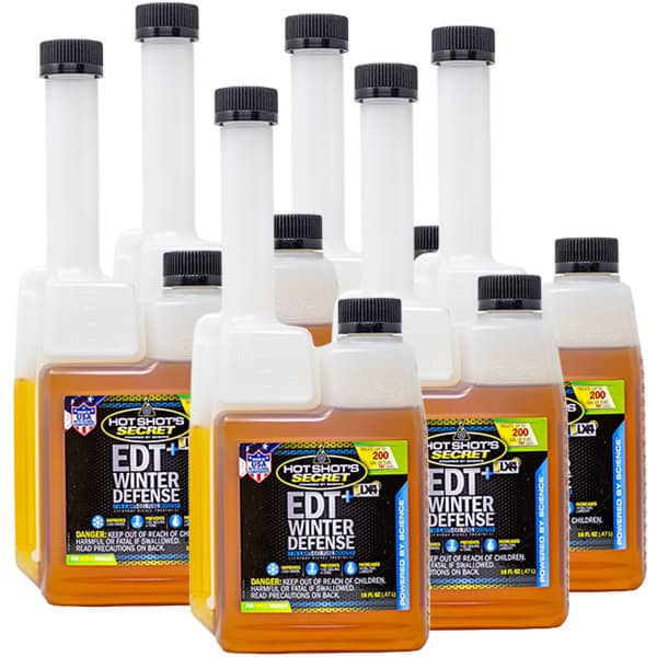 Hot Shot’s Secret EDT + Winter Defense | 7-in-1 Diesel Fuel Additive - 16 OZ Squeeze 6pk image